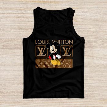 Louis Vuitton Monogram Canvas Pattern Mickey Mouse Unisex Tank Top TB099