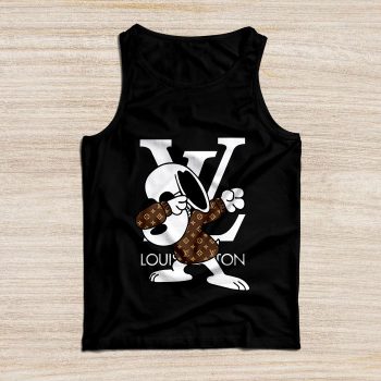 Louis Vuitton Monogram Canvas Pattern Snoopy Dabbing Unisex Tank Top TB095