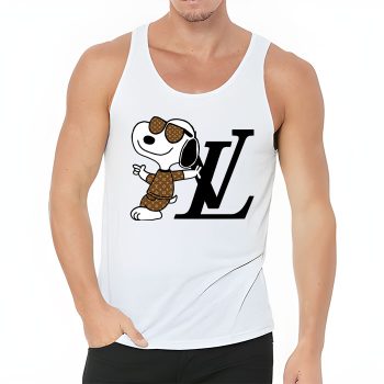 Louis Vuitton Monogram Canvas Pattern Snoopy Unisex Tank Top TB100
