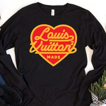 Louis Vuitton Nigo Intarsia Jacquard Heart Crewneck Unisex & Kid Long Sleeve Tee TBL186