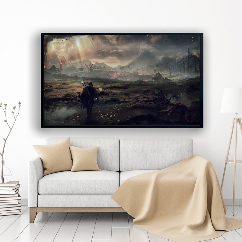 Middle-earth-Shadow-of-Mordor-Lord-Of-The-Rings-Game-Gaming-Canvas-Artwork-Gaming-Poster-Gaming-Gift Middle-earth: Shadow of Mordor Lord Of The Rings Game Gaming Canvas Artwork Gaming Poster Gaming Gift