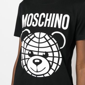 Moschino Logo-Print Detail Tee Unisex T-Shirt FTS057
