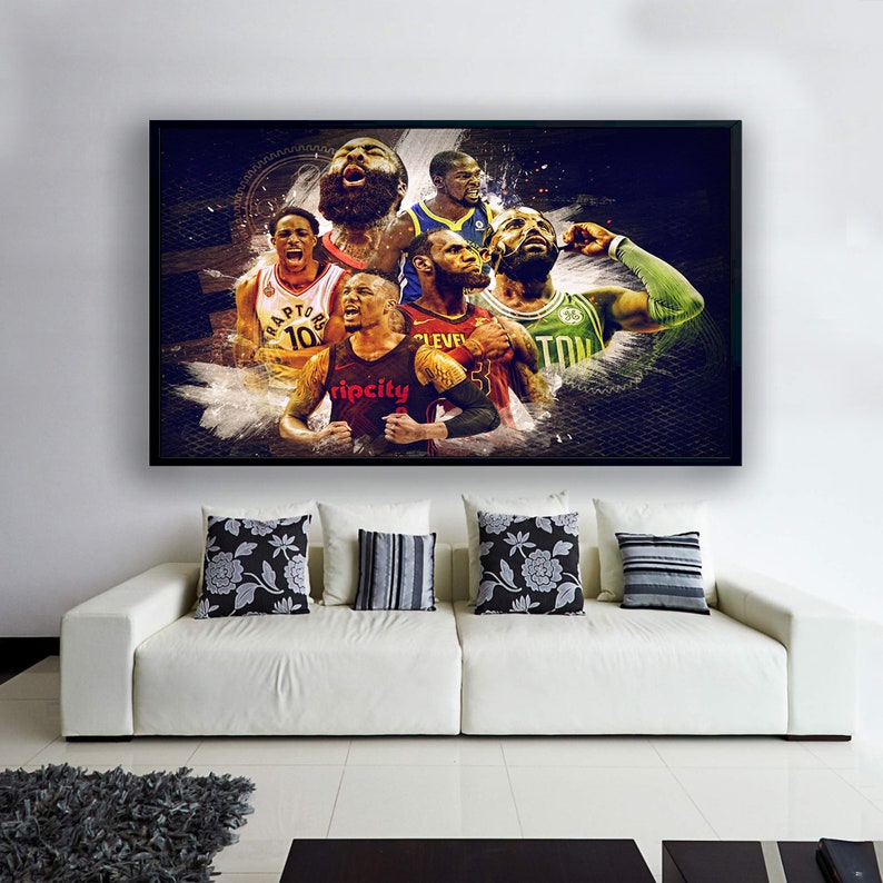 NBA-AllStar-Players-Canvas-Lebron-James-Poster-James-Harden-Art-Damian-Lillard-Art-Kevin-Durant-Canvas-NBA-Basketball-Legend-Canvas NBA AllStar Players Canvas Lebron James Poster James Harden Art Damian Lillard Art Kevin Durant Canvas NBA Basketball Legend Canvas