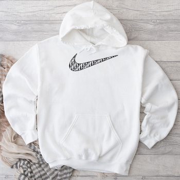 Nike Dior Logo Luxury Unisex Pullover Hoodie HTB2538