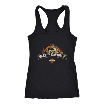 Old Pueblo Harley Davidson Women Racerback Tank Top