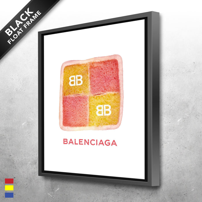 Perfect-Battenburg-Design-Eleanor-Morris-Matches-Balenciaga-Brands-With-Household-Items-And-Everyday-Foods-Canvas-Poster-Print-Wall-Art-Decor-1