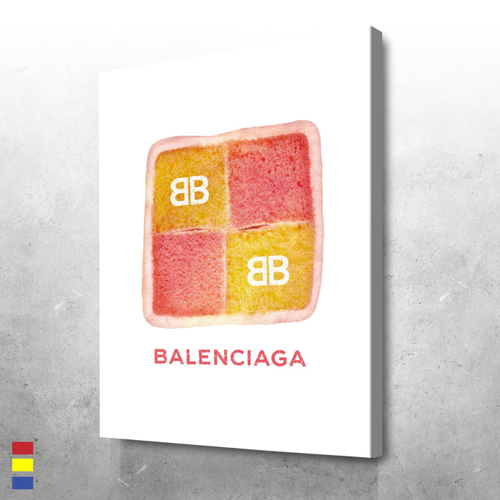 Perfect-Battenburg-Design-Eleanor-Morris-Matches-Balenciaga-Brands-With-Household-Items-And-Everyday-Foods-Canvas-Poster-Print-Wall-Art-Decor Perfect Battenburg Design Eleanor Morris Matches Balenciaga Brands With Household Items And Everyday Foods Canvas Poster Print Wall Art Decor