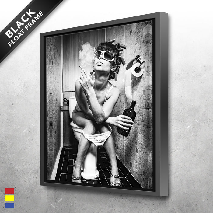 Porcelain-Princess-and-a-Carefree-Woman-Enjoying-a-Smoke-Canvas-Poster-Print-Wall-Art-Decor-1