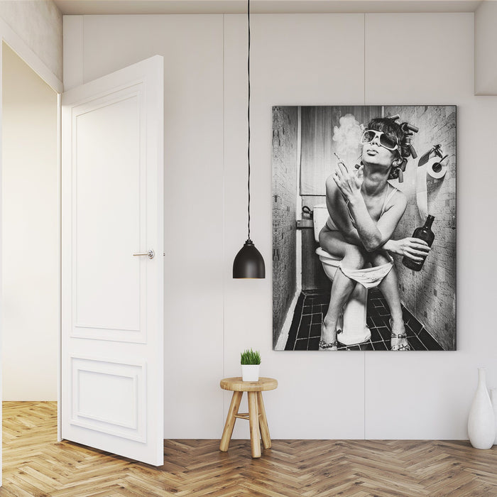 Porcelain-Princess-and-a-Carefree-Woman-Enjoying-a-Smoke-Canvas-Poster-Print-Wall-Art-Decor-3