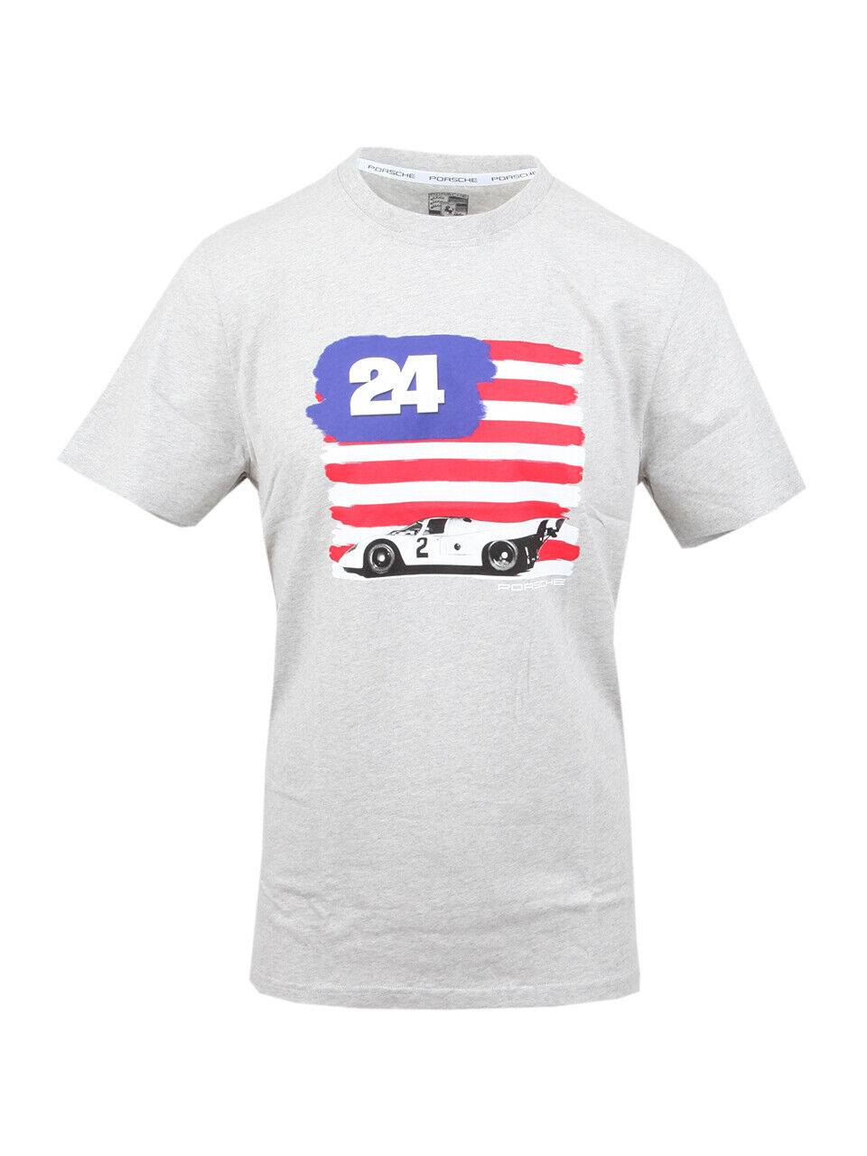 Porsche-Men-Tee-Unisex-T-Shirt-Flag-Size-Us-M-FTS414 Porsche Men Tee Unisex T-Shirt 'Flag' Size Us M FTS414