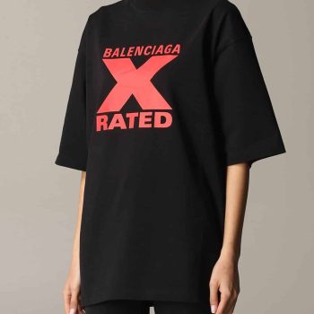 Rated Tee Black Balenciaga Tee Unisex T-Shirt FTS470