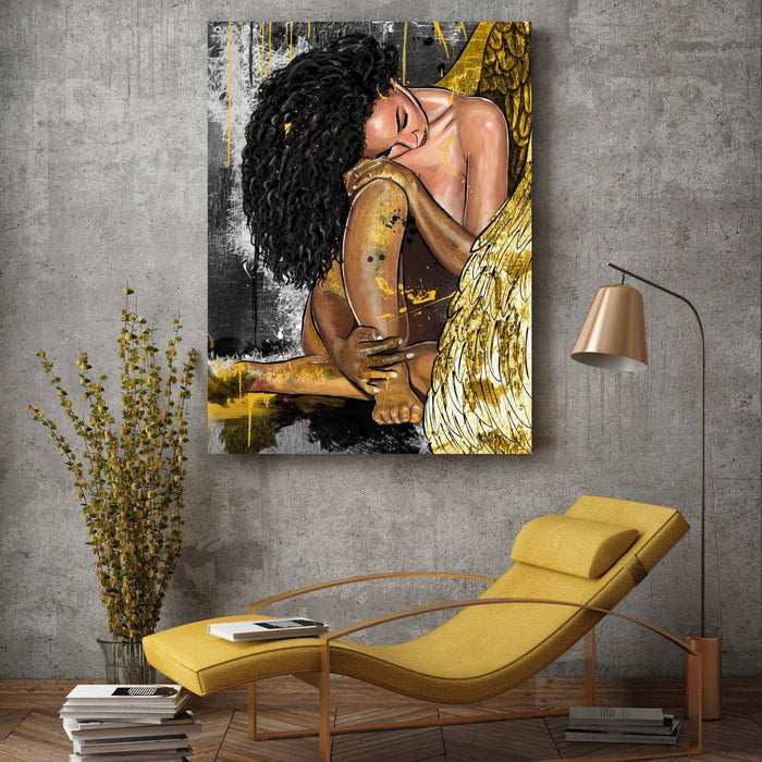 Resting-Angel-an-Astonishing-Piece-of-Art-with-Stunning-Details-Canvas-Poster-Print-Wall-Art-Decor-3