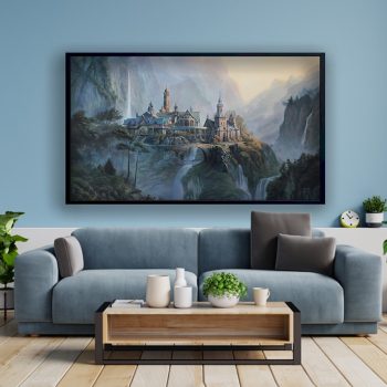 Rivendell Poster The Lord Of The Rings Canvas Lotr Wall Decor Lotr Canvas Wall Art Movie Art Fantasy Canvas Art