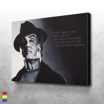 Rocky Knowledge and the Art of Rising Strong Canvas Poster Print Wall Art Decor