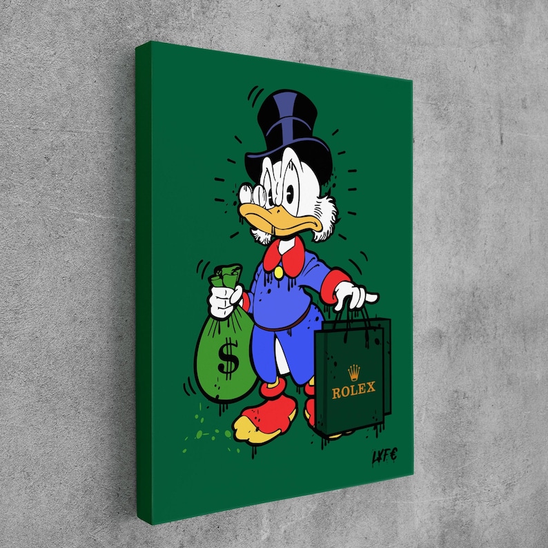 Scrooge-Mcduck-X-Rolex-Canvas-Alec-Monopoly-Inspired-Wall-Decor-Motivation-Money-Pop-Art-Canvas-Street-Art-Pop-Art-2