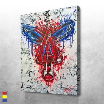 Spidey's Artistic Marvel Unique and Versatile Style Canvas Poster Print Wall Art Decor