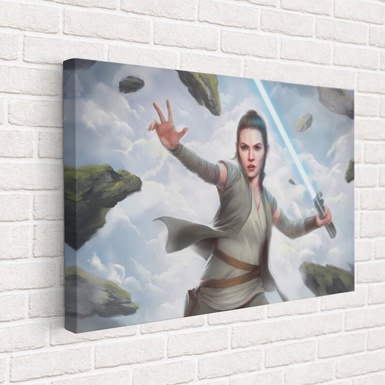 Star-Wars-Rey-Lighting-Canvas-Star-Wars-Dart-Vader-Poster-Wall-Art-Star-Wars-Artwork-Star-Wars-Gift-3