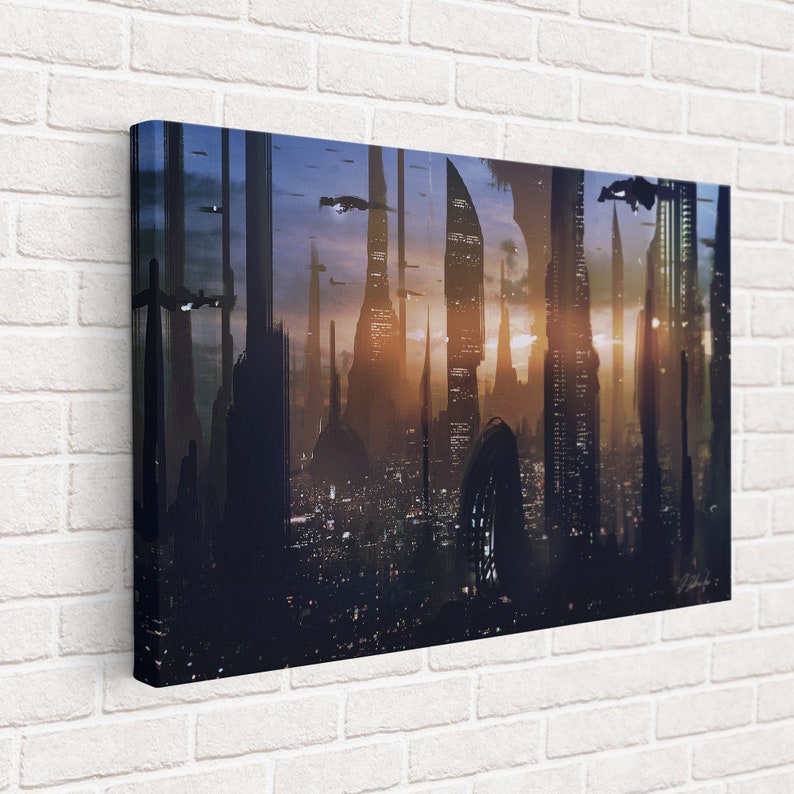 Star-Wars-Space-City-Canvas-Star-Wars-Space-City-Poster-Star-Wars-Wall-Decor-Star-Wars-Print-3