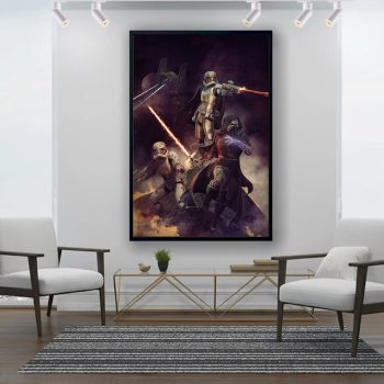 Star Wars Wall Decor Star Wars Canvas Endor Star Wars Poster Return of the Jedi Star Wars Gift Movie Canvas