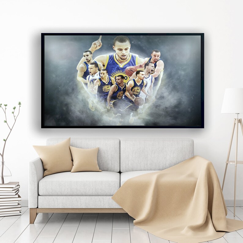 Stephan-Curry-Poster-GS-Warriors-Poster-Stephan-Curry-Canvas-Wall-Decor-Basketball-Print-Basketball-Gift-Curry-Wall-Decor-1