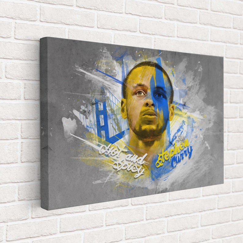 Stephen-Curry-Hot-and-Spicy-Poster-Stephan-Curry-Atwork-Poster-Art-Stephen-Curry-Collage-Wall-Art-NBA-Basketball-Legend-Canvas-Wall-Art-3