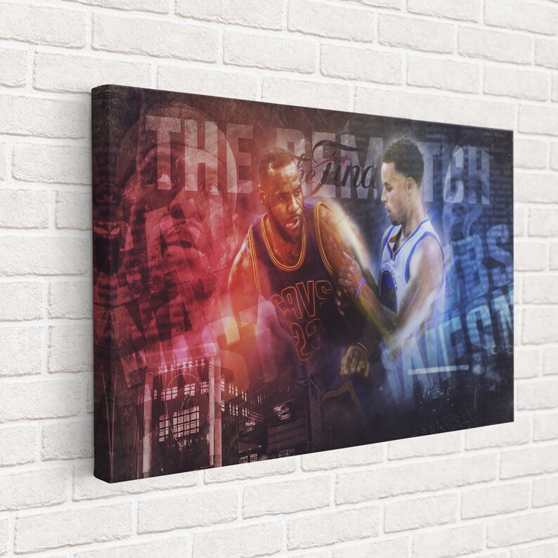 Stephen-Curry-vs-Lebron-james-Poster-Stephan-Curry-Atwork-Poster-Art-Lebron-james-Collage-Wall-Art-NBA-Basketball-Legend-Canvas-Wall-Art-3