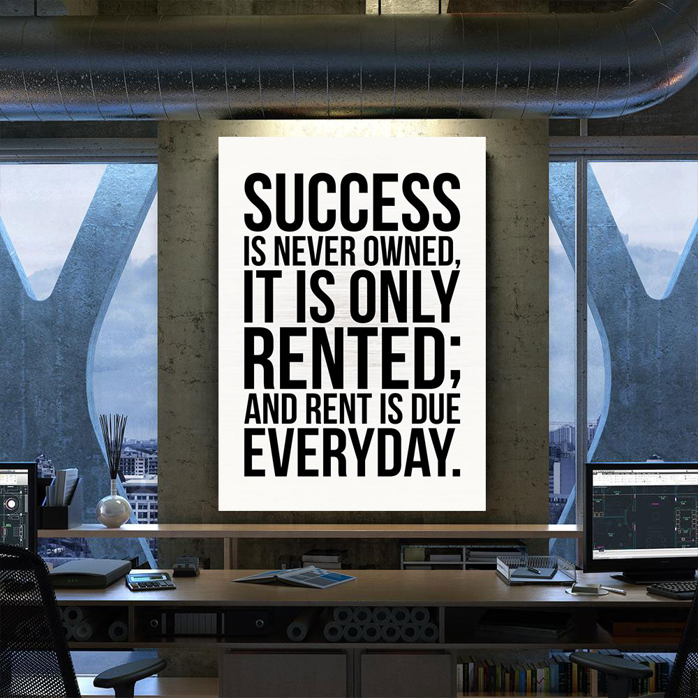 Success-Is-Rented-Canvas-Poster-Prints-Wall-Art-Decor-For-Fan-M3307-1