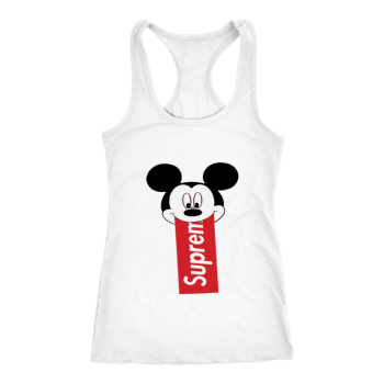 Supreme Mickey Mouse  Women Racerback Tank Top