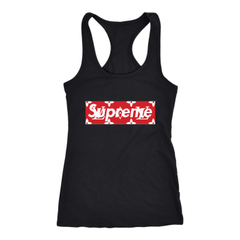 Supreme x Louis Vuitton Logo Women Racerback Tank Top