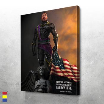 The Dream of the King Injustice Anywhere Threatens Justice Everywhere Canvas Poster Print Wall Art Decor