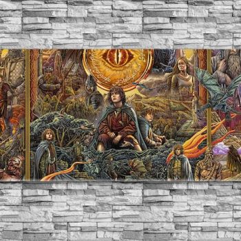 The Lord Of The Rings Canvas Lotr Wall Art Lotr Canvas Wall Decor Movie Art Fantasy Canvas Art