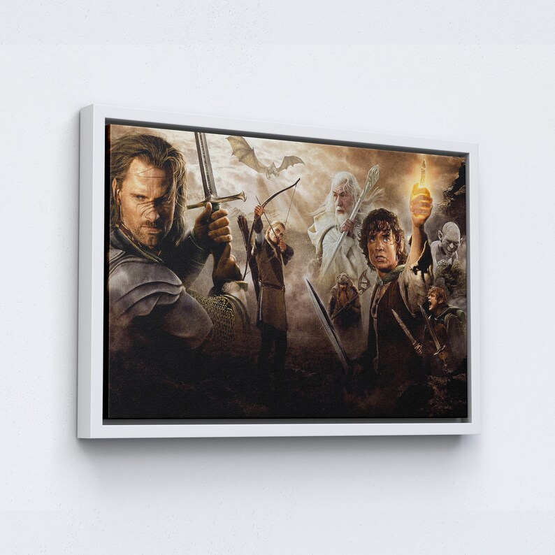 The-Lord-Of-The-Rings-Poster-Lotr-Canvas-Art-Lotr-Wall-Decor-Movie-Art-Fantasy-Canvas-Art-1