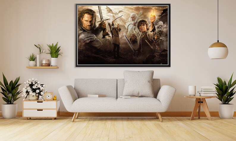 The-Lord-Of-The-Rings-Poster-Lotr-Canvas-Art-Lotr-Wall-Decor-Movie-Art-Fantasy-Canvas-Art-2