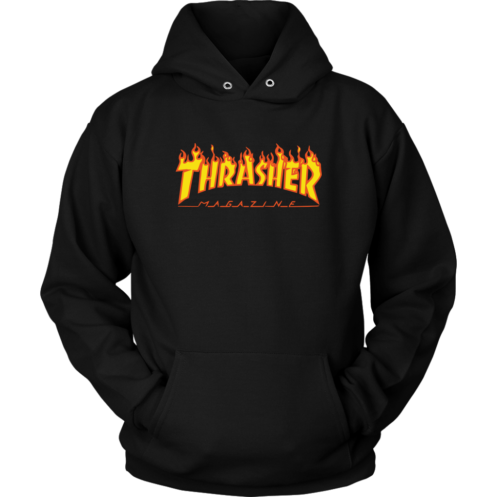 Thrasher-Flame-Logo-Unisex-Hoodie Thrasher Flame Logo Unisex Hoodie