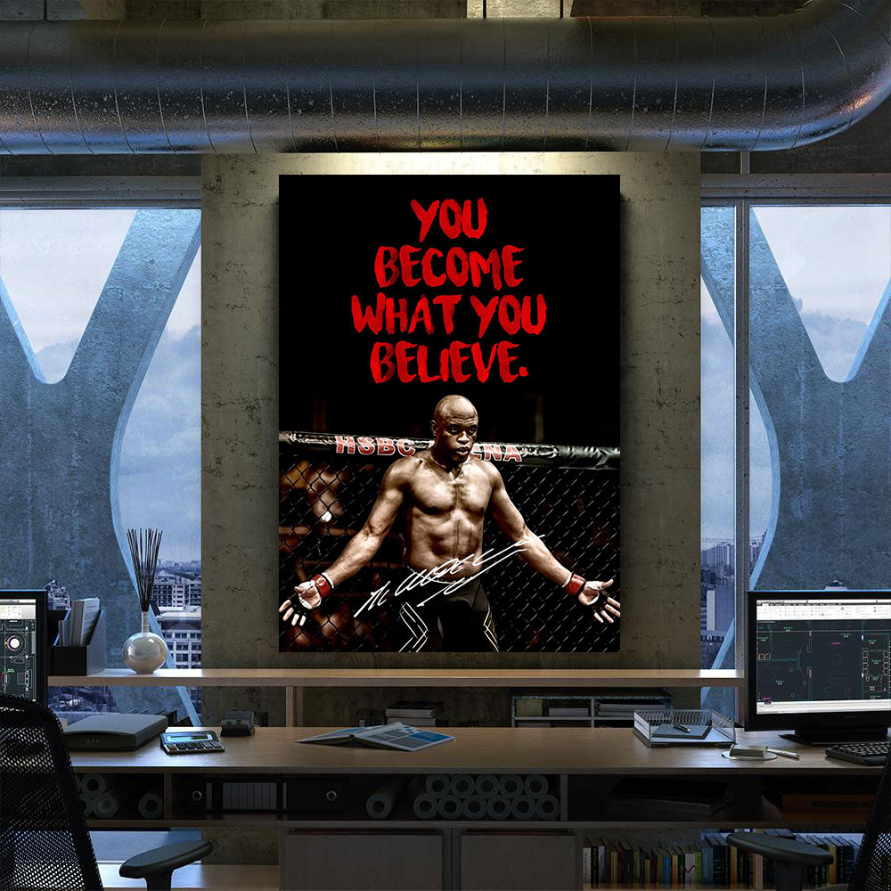 UFC-MMA-Anderson-Silva-Canvas-Poster-Prints-Wall-Art-Decor-For-Fan-M7-1