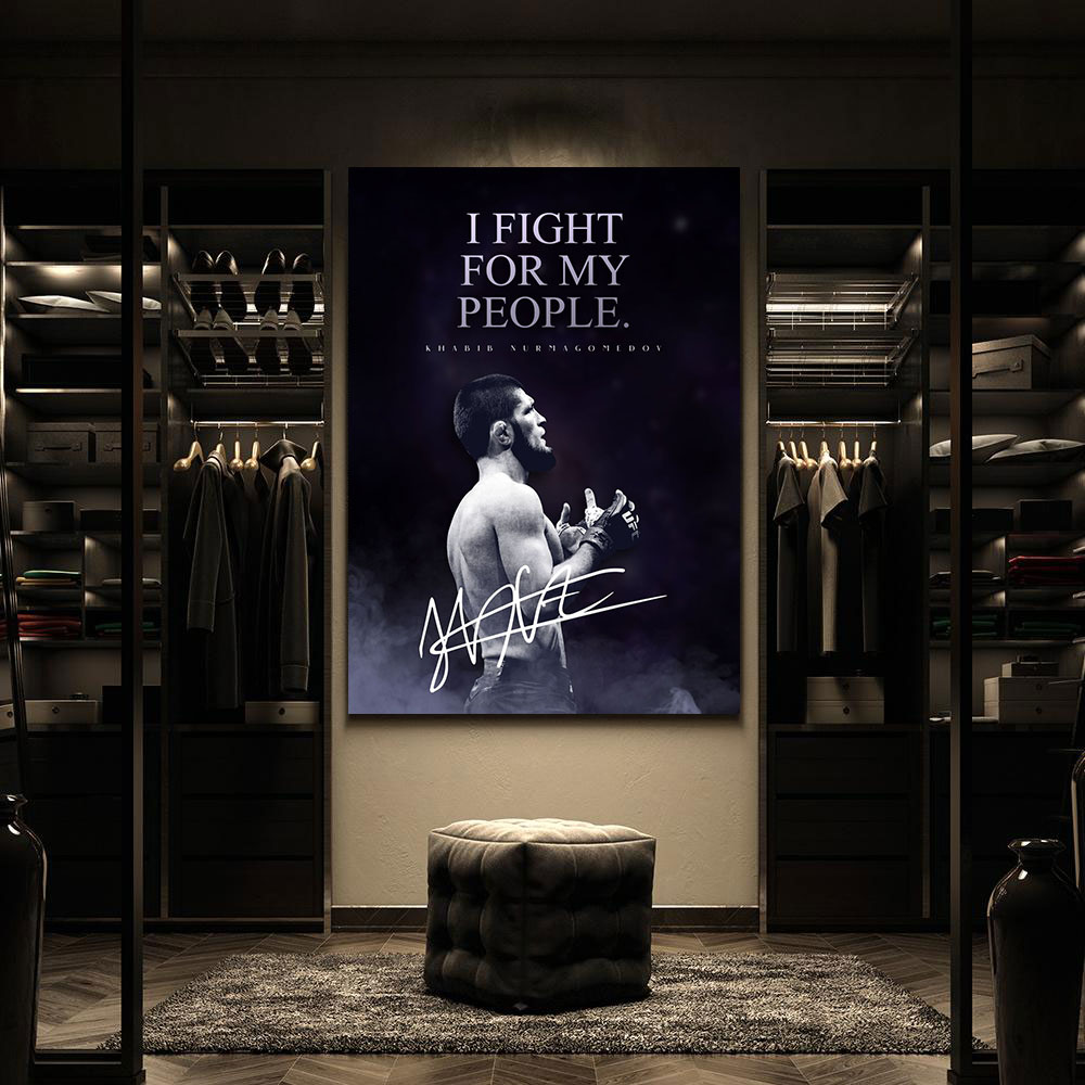 UFC-MMA-Khabib-Poster-Canvas-Prints-Wall-Art-Decor-For-Fan-M5 UFC MMA Khabib Poster Canvas Prints - Wall Art Decor For Fan M5