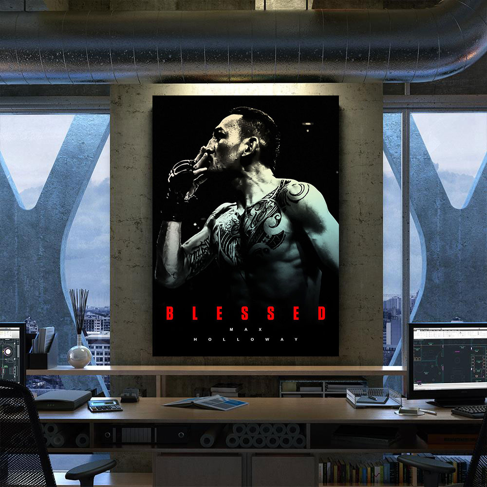 UFC-MMA-Max-Holloway-Canvas-Poster-Prints-Wall-Art-Decor-For-Fan-M1-1