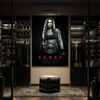 UFC MMA Ronda Rousey Canvas Poster Prints - Wall Art Decor For Fan M14