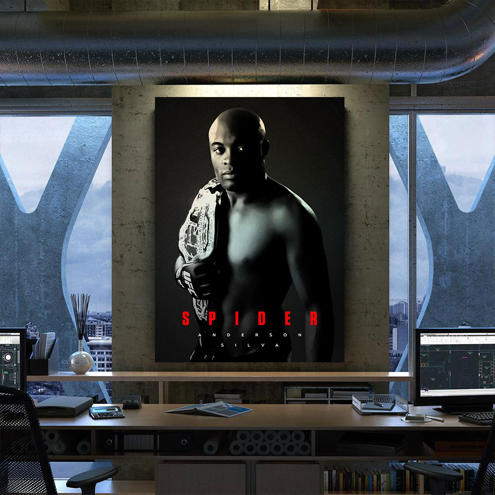 Uf-MMA-Anderson-Silva-Canvas-Poster-Prints-Wall-Art-Decor-For-Fan-M13-1