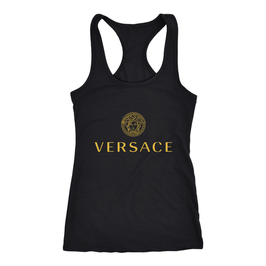 Versace-Gold-Logo-Women-Racerback-Tank-Top Versace Gold Logo Women Racerback Tank Top