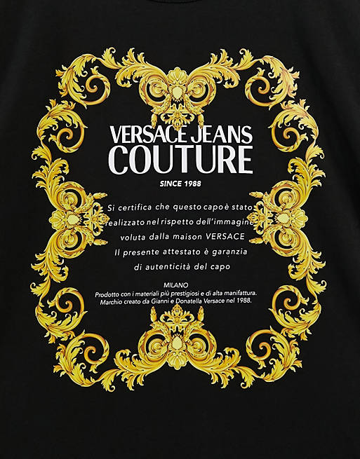 Versace-Jeans-Couture-Baroque-Gold-Print-Cotton-Tee-Unisex-T-Shirt-FTS152-1