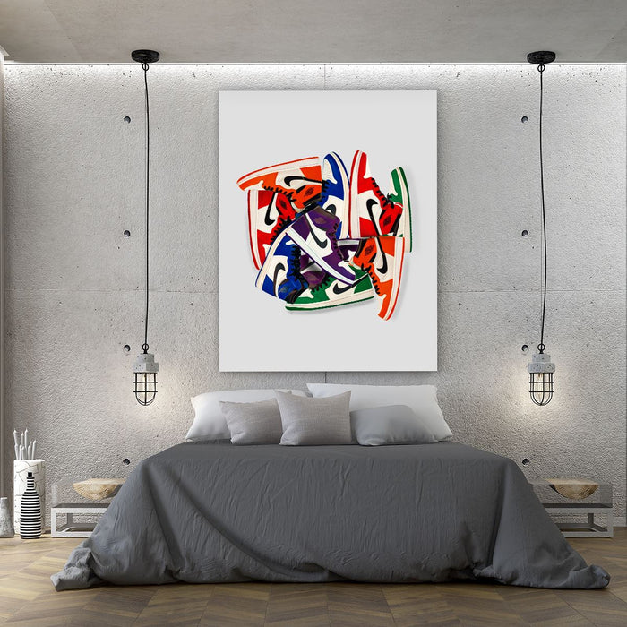 Wheel-of-Retros-Sneaker-Enthusiasts-Dream-Collection-Canvas-Poster-Print-Wall-Art-Decor-3