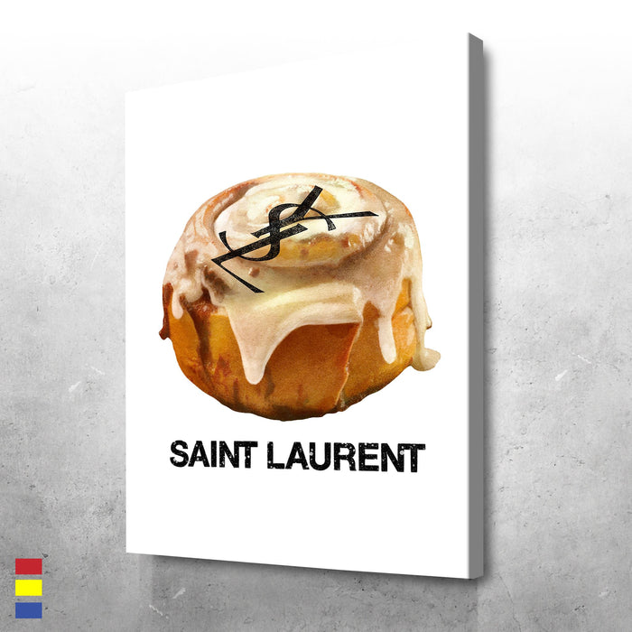 YSL-Icebun-Everyday-Foods-Transformed-into-Luxurious-Accessories-Canvas-Poster-Print-Wall-Art-Decor YSL Icebun Everyday Foods Transformed into Luxurious Accessories Canvas Poster Print Wall Art Decor