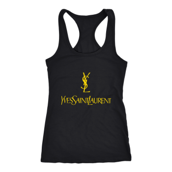 YSL Yves Saint Laurent Logo Women Racerback Tank Top