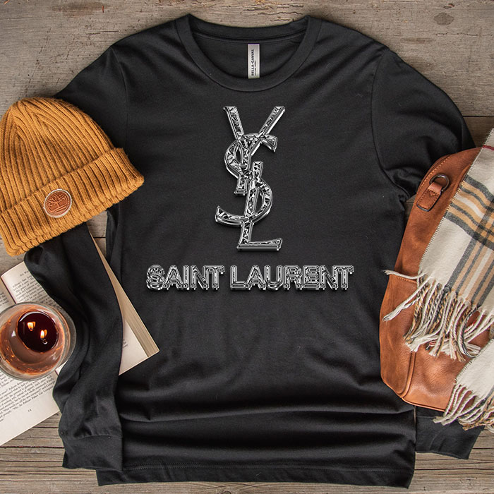 Yves-Saint-Laurent-Diamond-Logo-Luxury-Unisex-Kid-Long-Sleeve-Tee-LTB2639-1