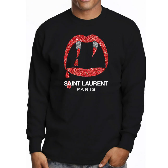 Yves-Saint-Laurent-Fang-Kid-Tee-Unisex-Longsleeve-Tee-LTB2945-3