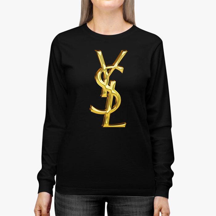 Yves-Saint-Laurent-Gold-Logo-Luxury-Unisex-Kid-Long-Sleeve-Tee-LTB2635-2