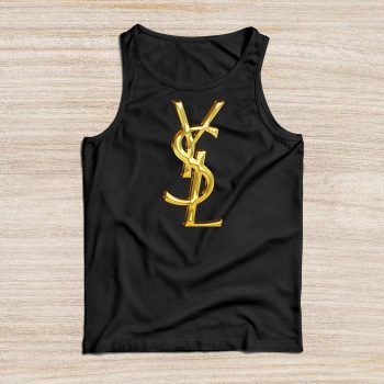 Yves Saint Laurent Gold Logo Luxury Unisex Tank Top TTTB2635