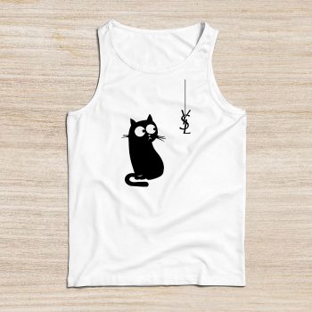 Yves Saint Laurent Logo Luxury Black Kitten Unisex Tank Top TTTB2931