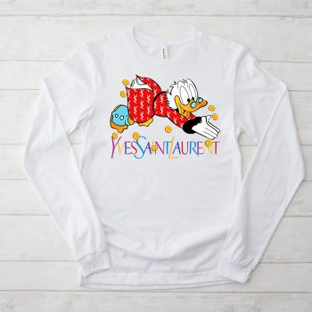 Yves Saint Laurent Logo Luxury Mcduck Kid Tee Unisex Longsleeve Tee LTB2944